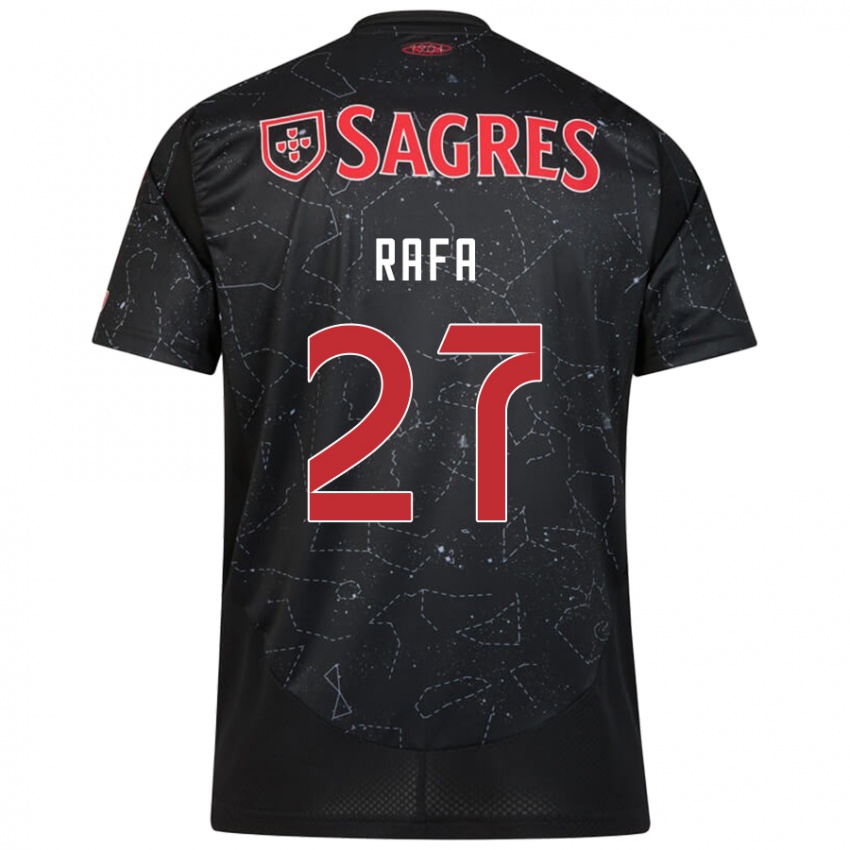 Niño Camiseta Rafa #27 Negro Rojo 2ª Equipación 2024/25 La Camisa México