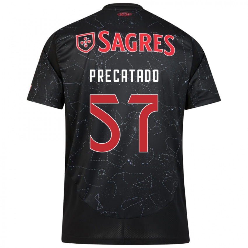 Niño Camiseta Precatado #57 Negro Rojo 2ª Equipación 2024/25 La Camisa México