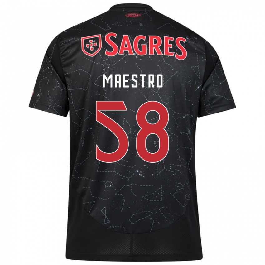 Niño Camiseta Maestro #58 Negro Rojo 2ª Equipación 2024/25 La Camisa México