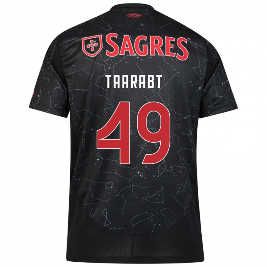 Niño Camiseta Adel Taarabt #49 Negro Rojo 2ª Equipación 2024/25 La Camisa México