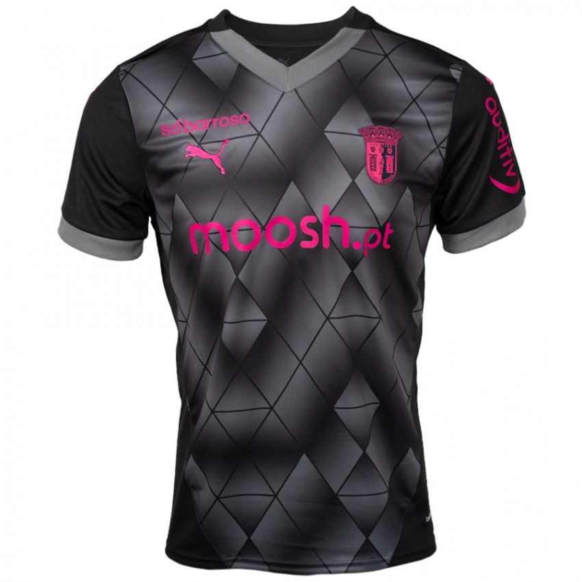 Niño Camiseta Gabri Martínez #77 Negro Rosa 2ª Equipación 2024/25 La Camisa México