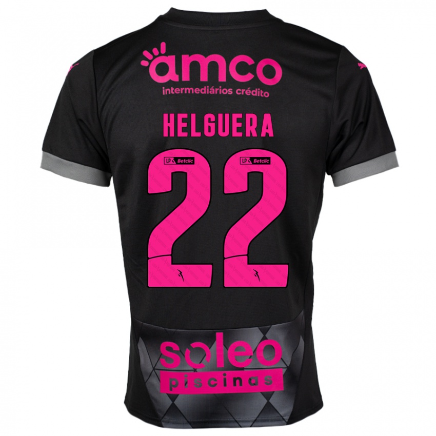 Niño Camiseta Thiago Helguera #22 Negro Rosa 2ª Equipación 2024/25 La Camisa México