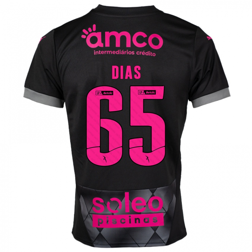 Niño Camiseta Leandro Dias #65 Negro Rosa 2ª Equipación 2024/25 La Camisa México