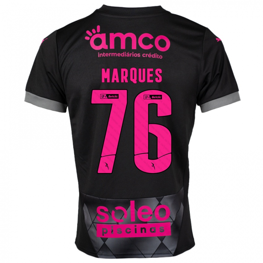 Niño Camiseta Tomás Marques #76 Negro Rosa 2ª Equipación 2024/25 La Camisa México