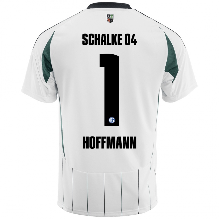 Niño Camiseta Ron-Thorben Hoffmann #1 Blanco Verde 2ª Equipación 2024/25 La Camisa México