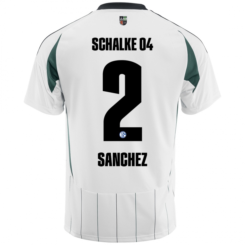 Niño Camiseta Felipe Sánchez #2 Blanco Verde 2ª Equipación 2024/25 La Camisa México