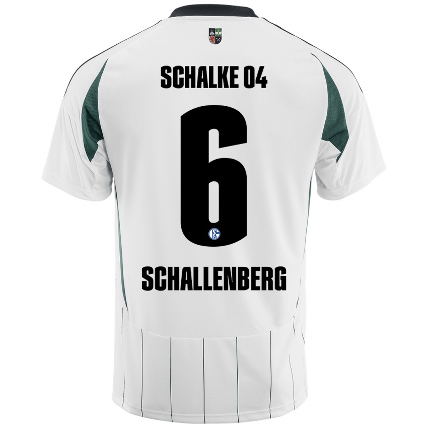 Niño Camiseta Ron Schallenberg #6 Blanco Verde 2ª Equipación 2024/25 La Camisa México