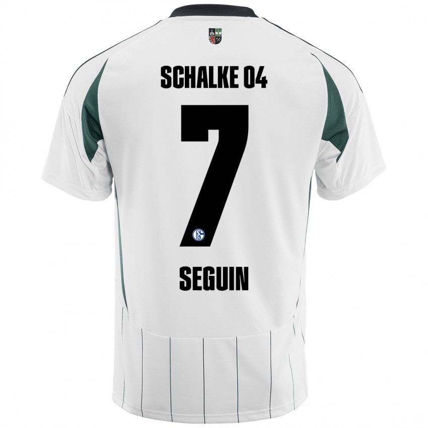 Niño Camiseta Paul Seguin #7 Blanco Verde 2ª Equipación 2024/25 La Camisa México