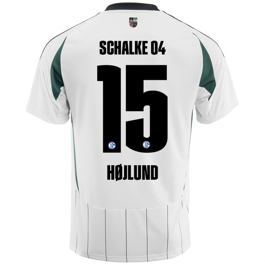 Niño Camiseta Emil Højlund #15 Blanco Verde 2ª Equipación 2024/25 La Camisa México