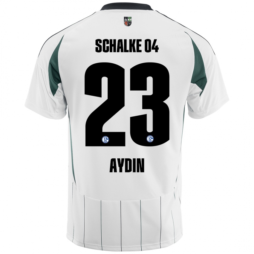 Niño Camiseta Mehmet Aydın #23 Blanco Verde 2ª Equipación 2024/25 La Camisa México