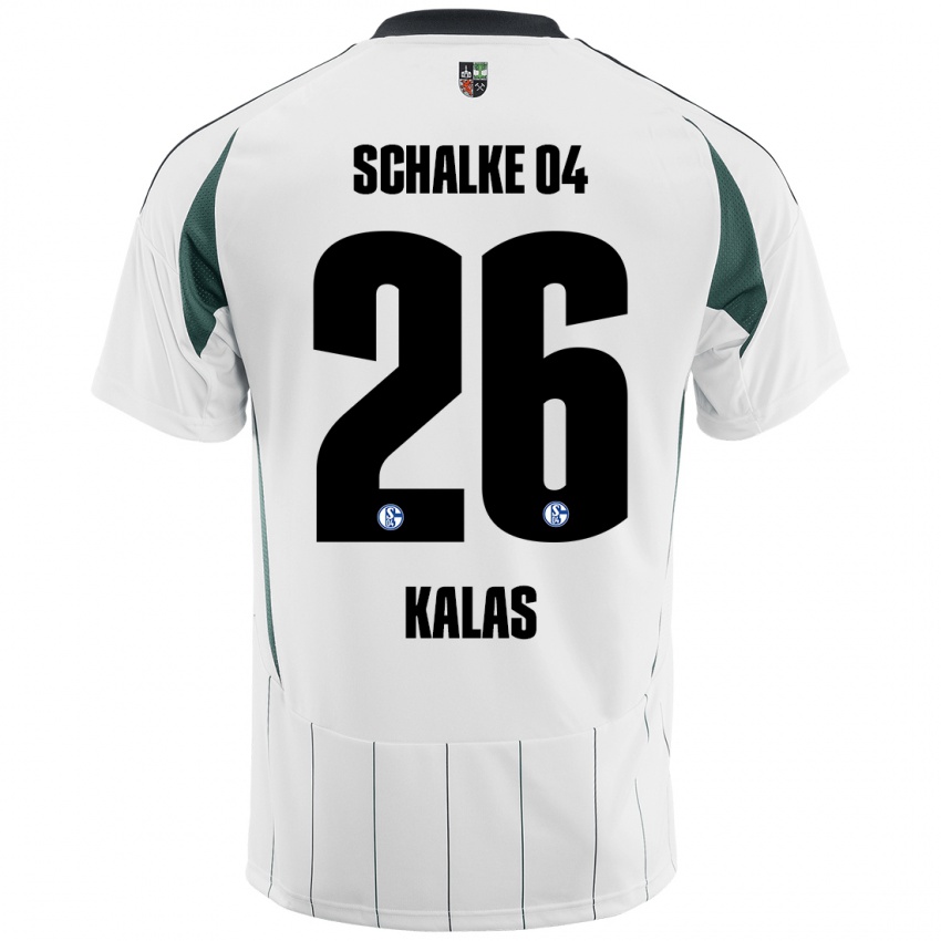 Niño Camiseta Tomas Kalas #26 Blanco Verde 2ª Equipación 2024/25 La Camisa México