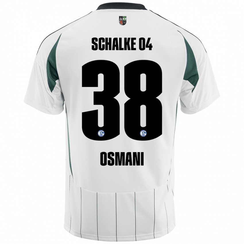 Niño Camiseta Tristan Osmani #38 Blanco Verde 2ª Equipación 2024/25 La Camisa México