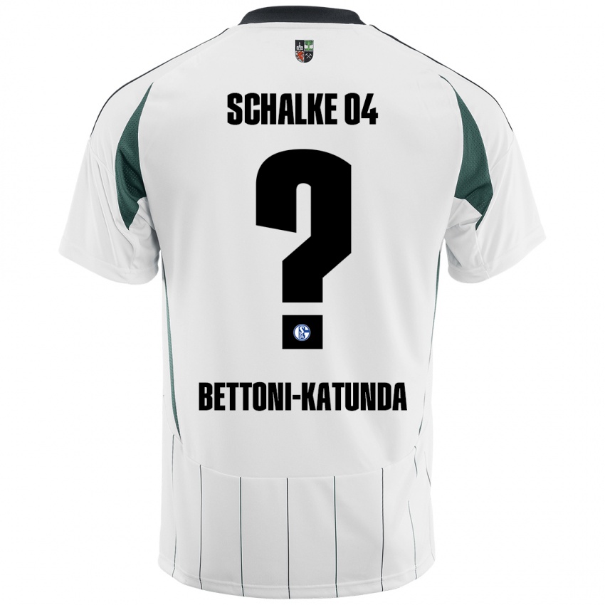 Niño Camiseta Claudio Bettoni-Katunda #0 Blanco Verde 2ª Equipación 2024/25 La Camisa México