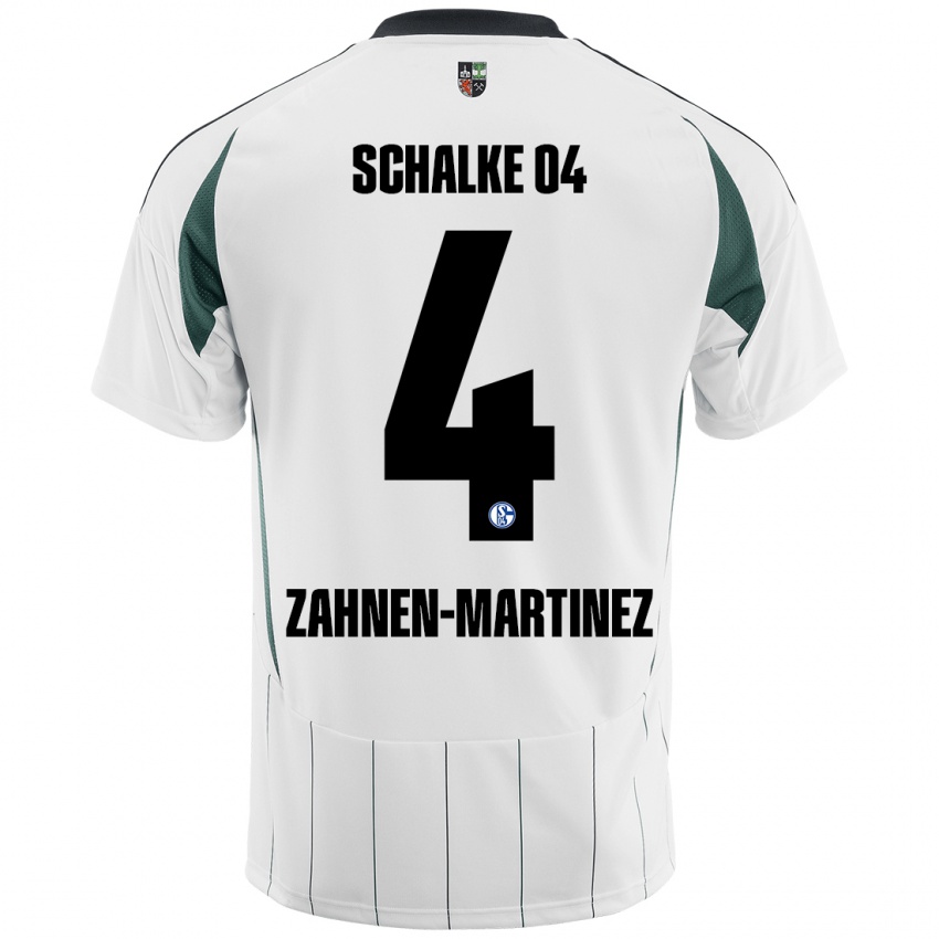 Niño Camiseta Pablo Zahnen-Martinez #4 Blanco Verde 2ª Equipación 2024/25 La Camisa México