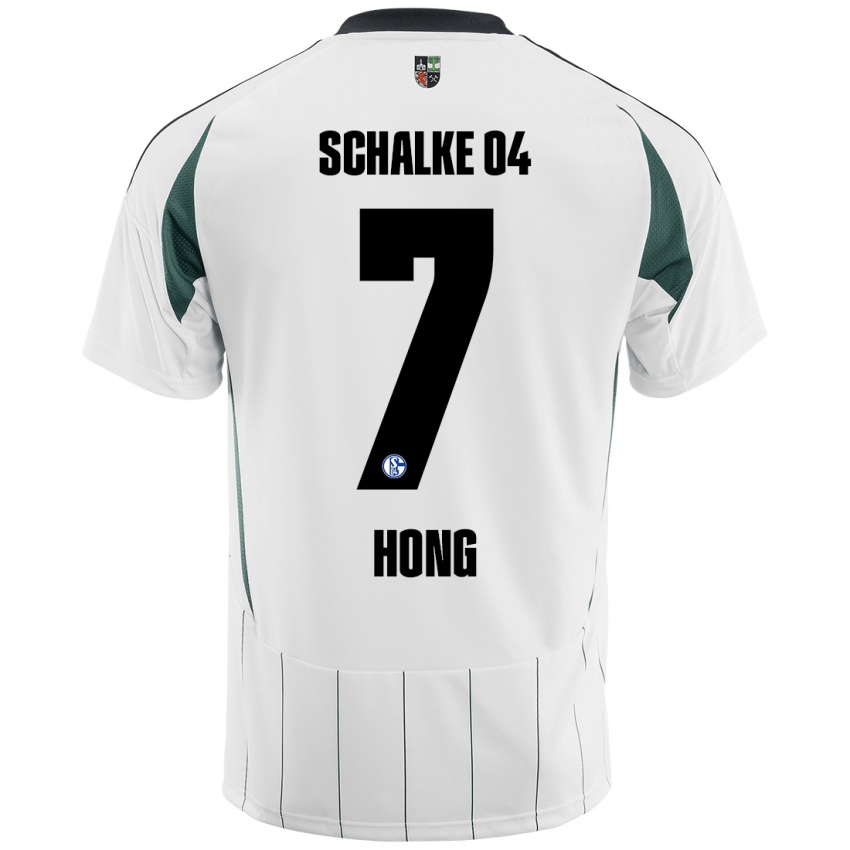 Niño Camiseta Seok-Ju Hong #7 Blanco Verde 2ª Equipación 2024/25 La Camisa México