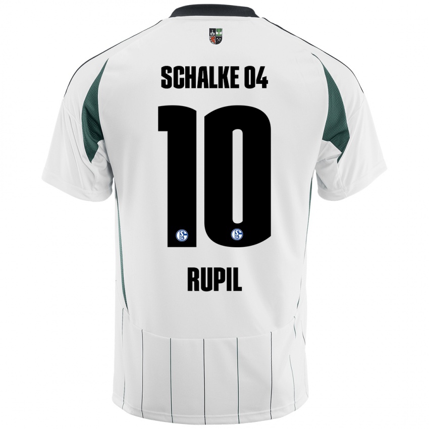 Niño Camiseta Timothé Rupil #10 Blanco Verde 2ª Equipación 2024/25 La Camisa México