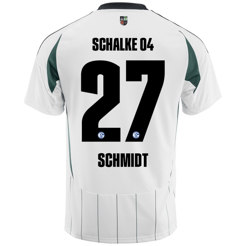 Niño Camiseta Tim Schmidt #27 Blanco Verde 2ª Equipación 2024/25 La Camisa México