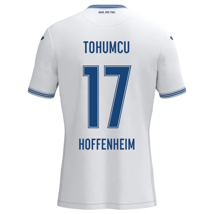 Niño Camiseta Umut Tohumcu #17 Blanco Azul 2ª Equipación 2024/25 La Camisa México