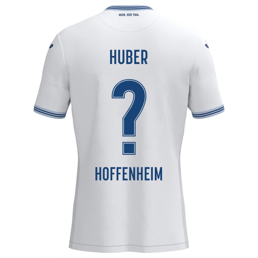 Niño Camiseta Benedikt Huber #0 Blanco Azul 2ª Equipación 2024/25 La Camisa México