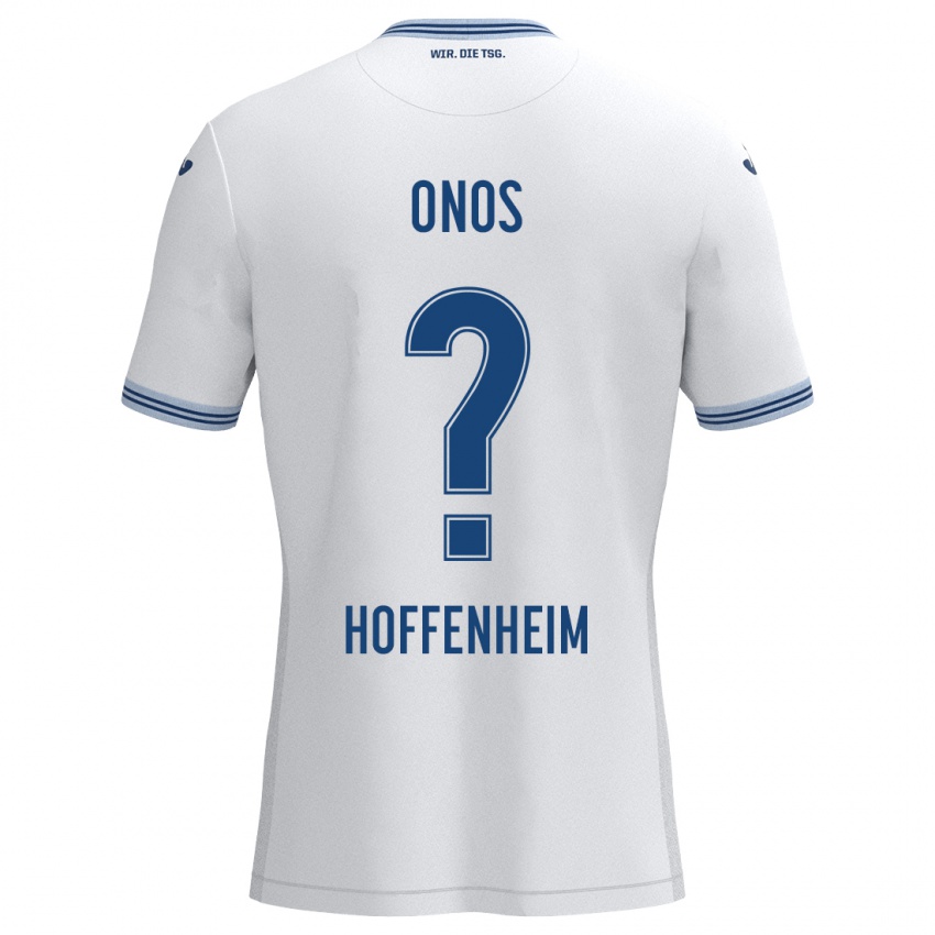 Niño Camiseta Melvin Onos #0 Blanco Azul 2ª Equipación 2024/25 La Camisa México