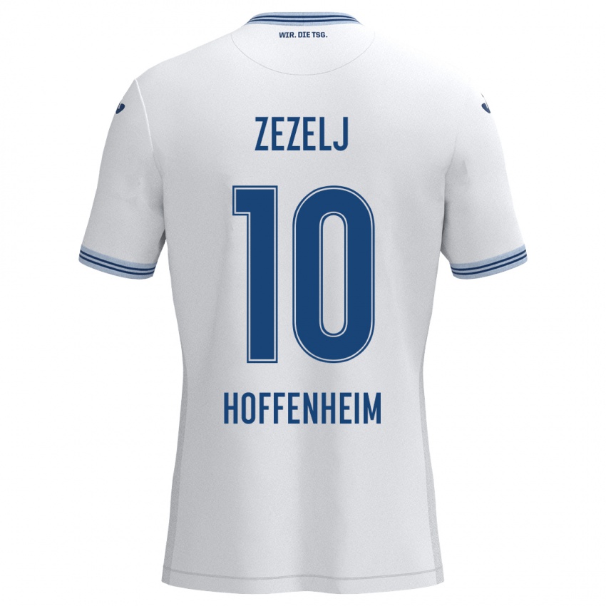 Niño Camiseta Neno Zezelj #10 Blanco Azul 2ª Equipación 2024/25 La Camisa México