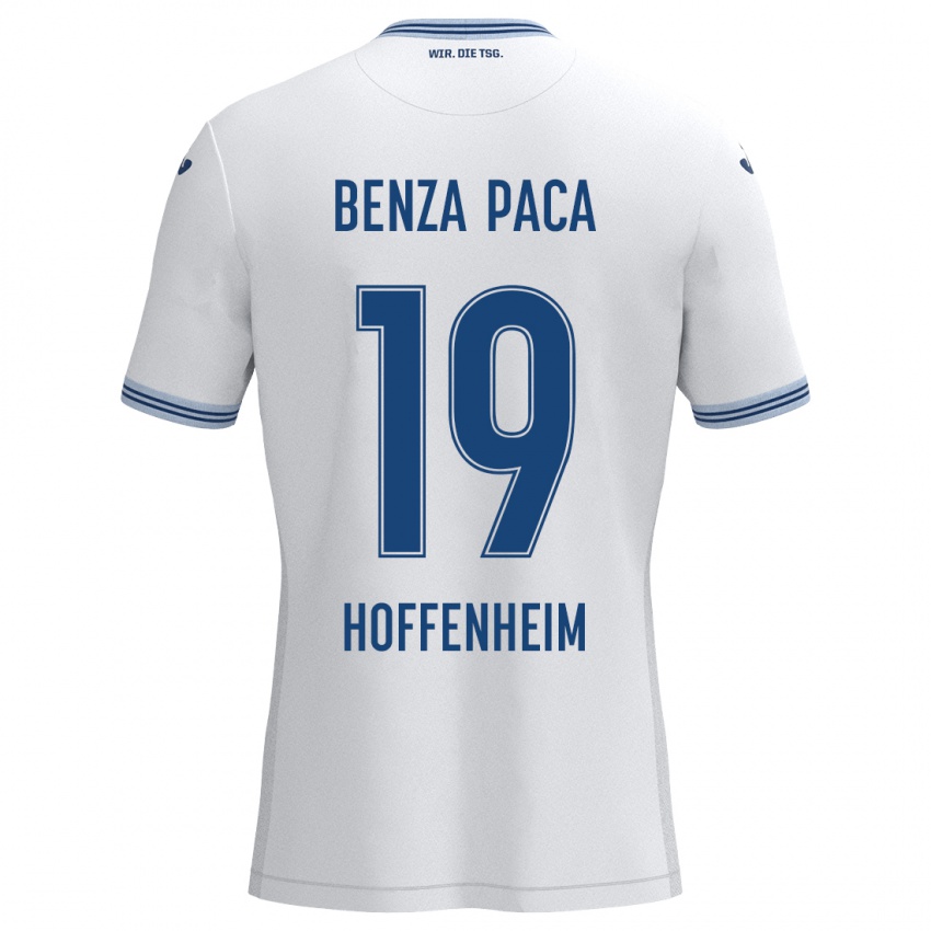 Niño Camiseta Lynes Benza Paca #19 Blanco Azul 2ª Equipación 2024/25 La Camisa México