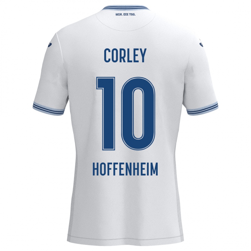 Niño Camiseta Gia Corley #10 Blanco Azul 2ª Equipación 2024/25 La Camisa México