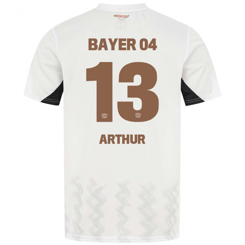 Niño Camiseta Arthur #13 Blanco Negro 2ª Equipación 2024/25 La Camisa México