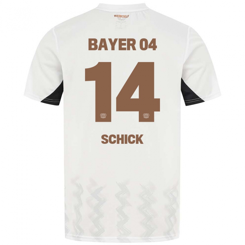 Niño Camiseta Patrik Schick #14 Blanco Negro 2ª Equipación 2024/25 La Camisa México