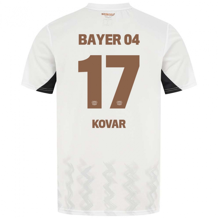 Niño Camiseta Matej Kovar #17 Blanco Negro 2ª Equipación 2024/25 La Camisa México