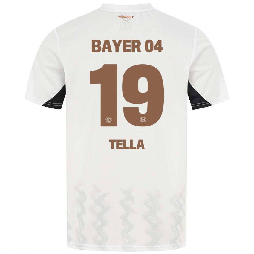 Niño Camiseta Nathan Tella #19 Blanco Negro 2ª Equipación 2024/25 La Camisa México