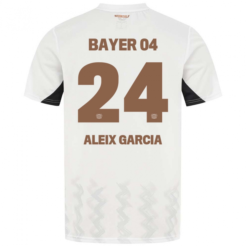 Niño Camiseta Aleix García #24 Blanco Negro 2ª Equipación 2024/25 La Camisa México