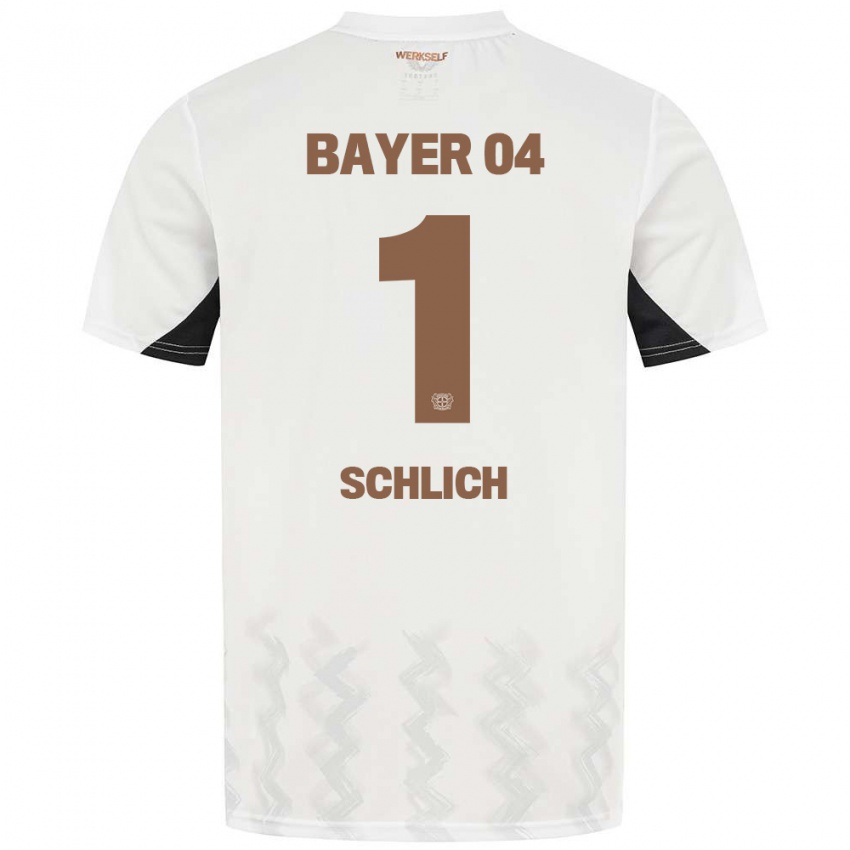 Niño Camiseta Jesper Schlich #1 Blanco Negro 2ª Equipación 2024/25 La Camisa México