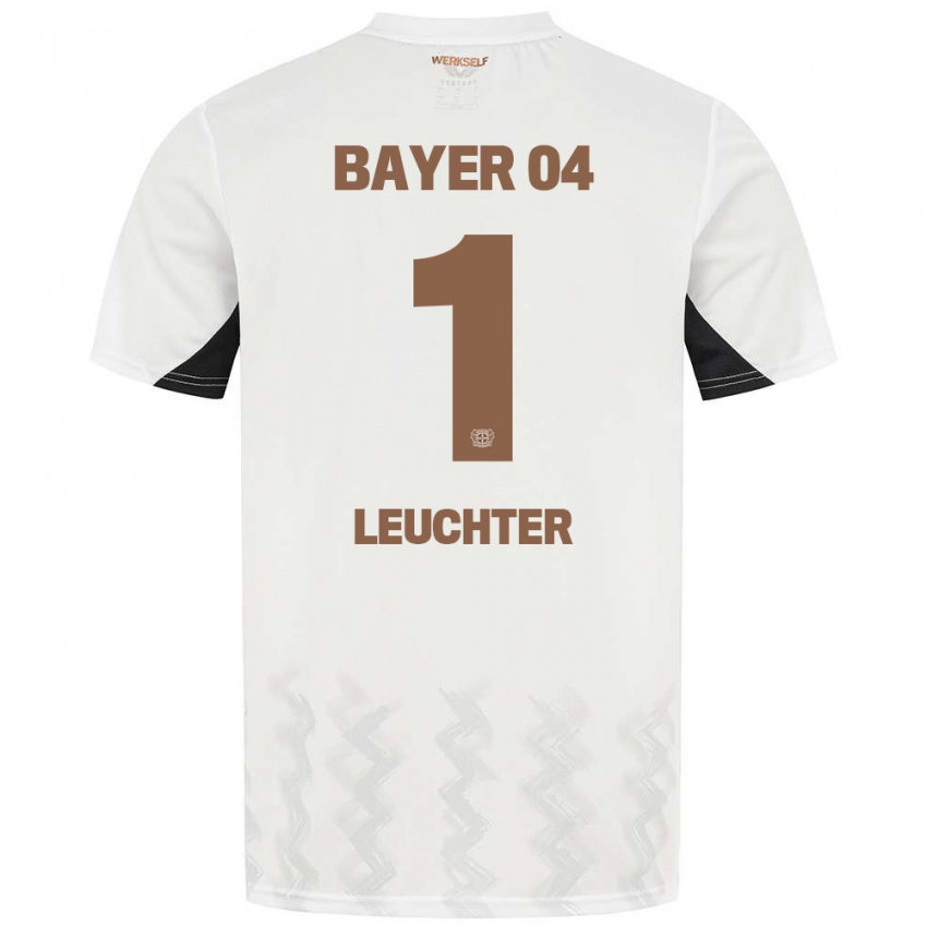 Niño Camiseta Julian Leuchter #1 Blanco Negro 2ª Equipación 2024/25 La Camisa México