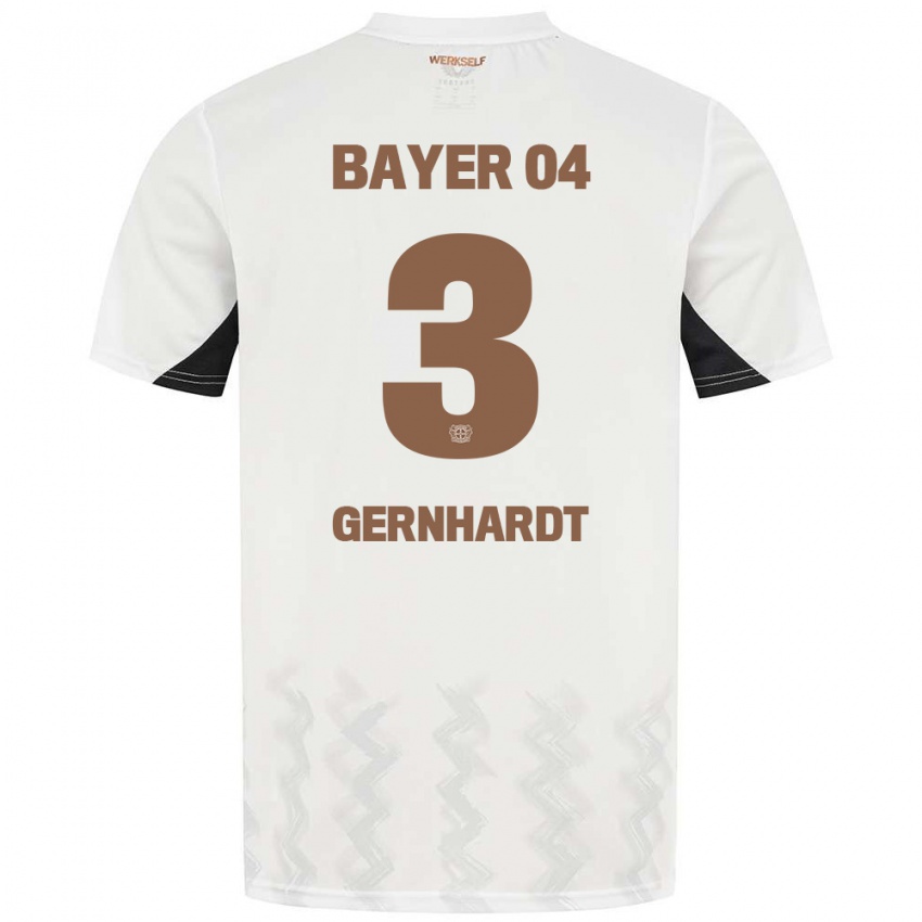 Niño Camiseta Nils Gernhardt #3 Blanco Negro 2ª Equipación 2024/25 La Camisa México