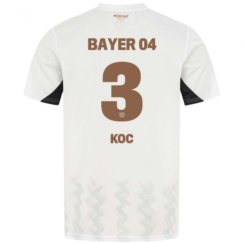 Niño Camiseta Halil Koc #3 Blanco Negro 2ª Equipación 2024/25 La Camisa México