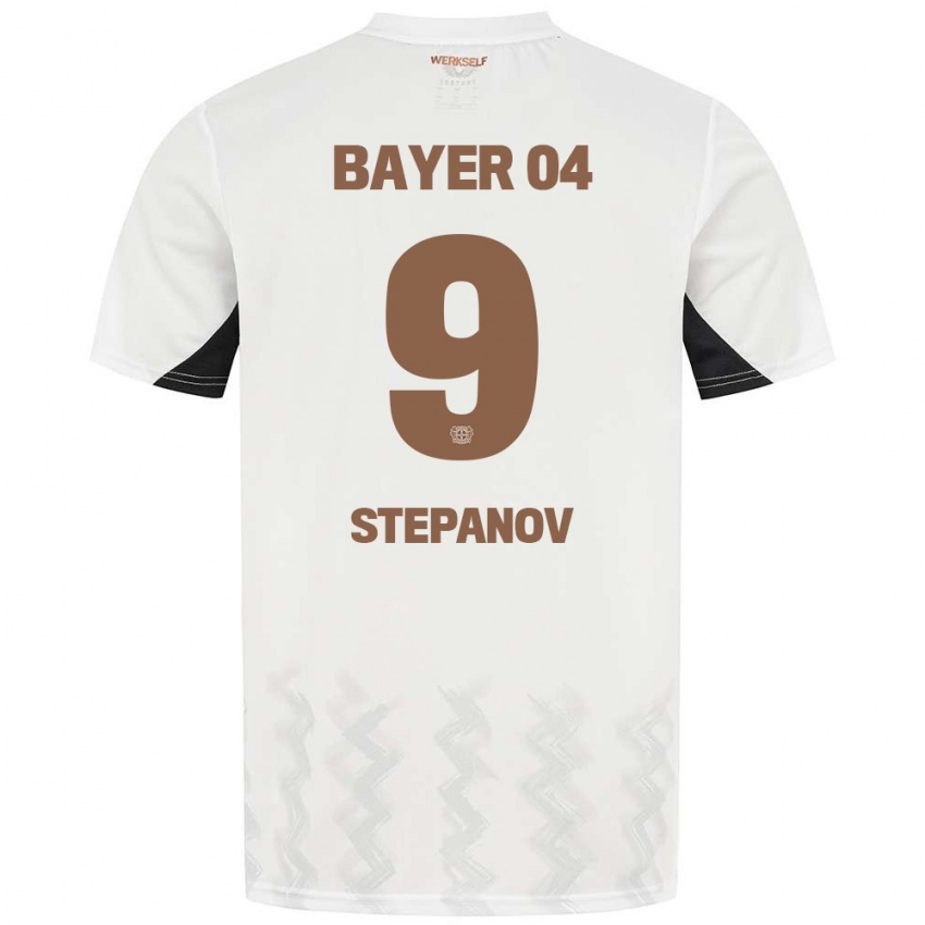 Niño Camiseta Artem Stepanov #9 Blanco Negro 2ª Equipación 2024/25 La Camisa México