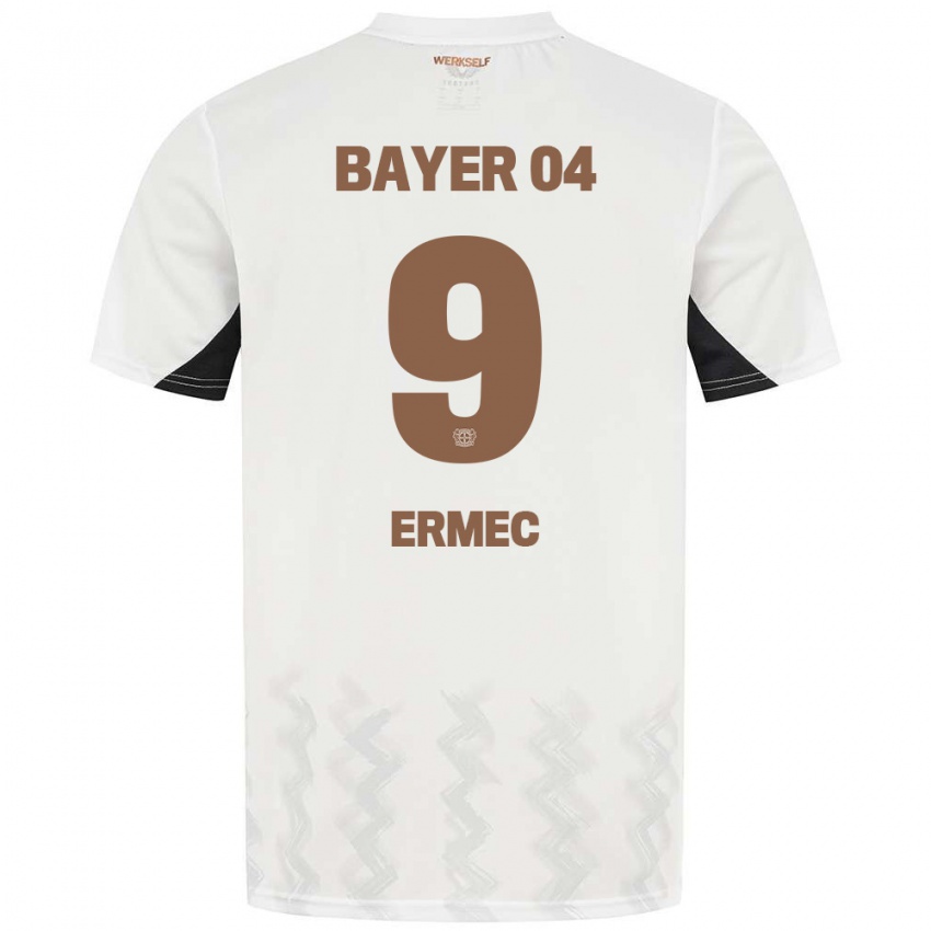 Niño Camiseta Berkan Ermec #9 Blanco Negro 2ª Equipación 2024/25 La Camisa México