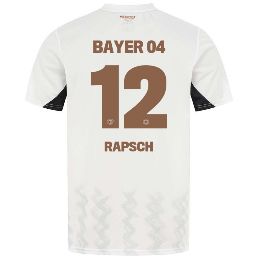 Niño Camiseta Simeon Rapsch #12 Blanco Negro 2ª Equipación 2024/25 La Camisa México