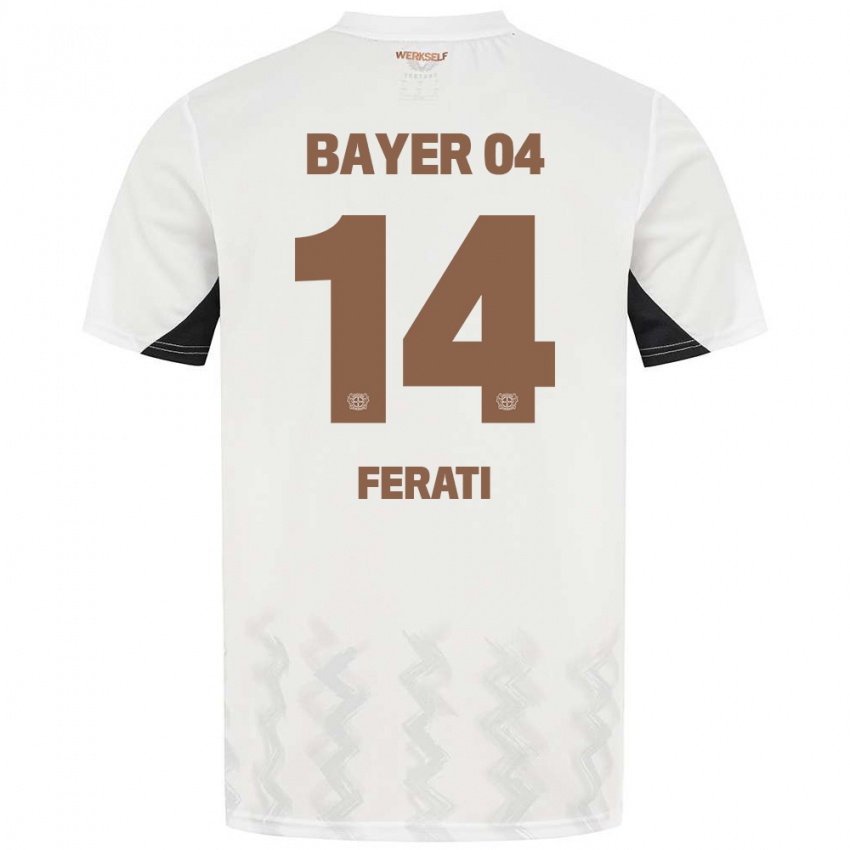 Niño Camiseta Larson Ferati #14 Blanco Negro 2ª Equipación 2024/25 La Camisa México