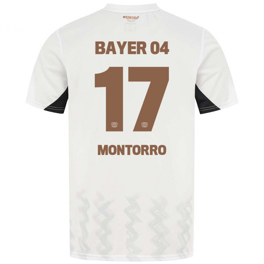 Niño Camiseta Josuè Montorro #17 Blanco Negro 2ª Equipación 2024/25 La Camisa México