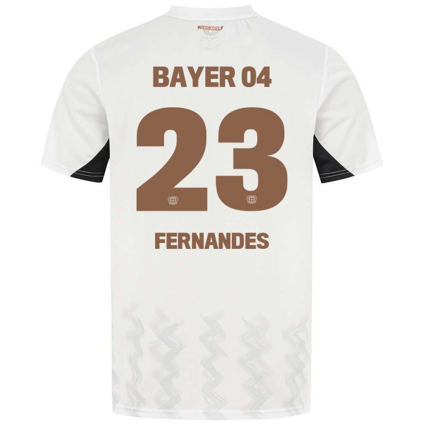 Niño Camiseta Tyron Fernandes #23 Blanco Negro 2ª Equipación 2024/25 La Camisa México