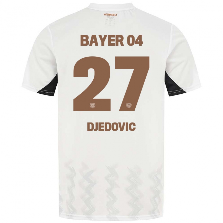 Niño Camiseta Seldin Djedovic #27 Blanco Negro 2ª Equipación 2024/25 La Camisa México