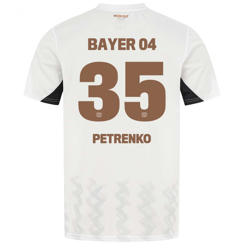 Niño Camiseta Oleksandr Petrenko #35 Blanco Negro 2ª Equipación 2024/25 La Camisa México