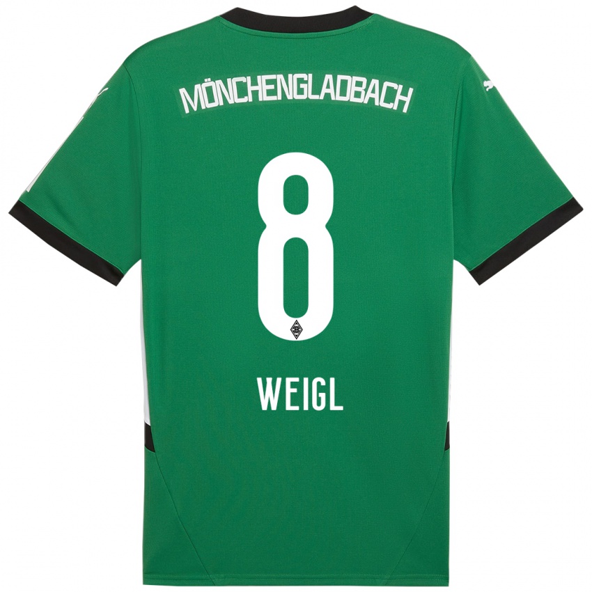 Niño Camiseta Julian Weigl #8 Verde Blanco 2ª Equipación 2024/25 La Camisa México