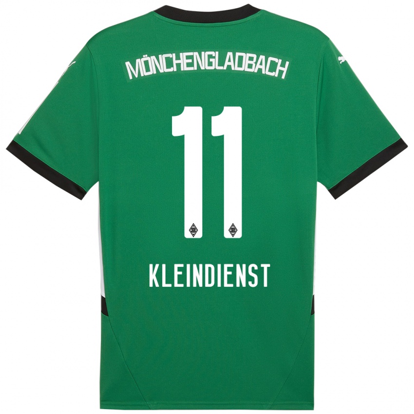 Niño Camiseta Tim Kleindienst #11 Verde Blanco 2ª Equipación 2024/25 La Camisa México