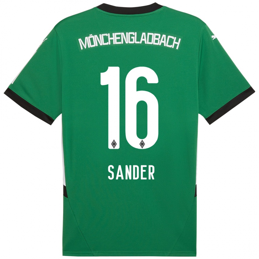 Niño Camiseta Philipp Sander #16 Verde Blanco 2ª Equipación 2024/25 La Camisa México