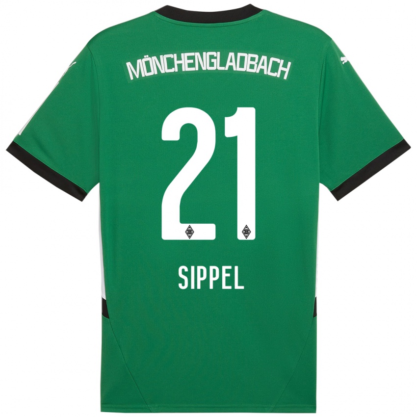 Niño Camiseta Tobias Sippel #21 Verde Blanco 2ª Equipación 2024/25 La Camisa México