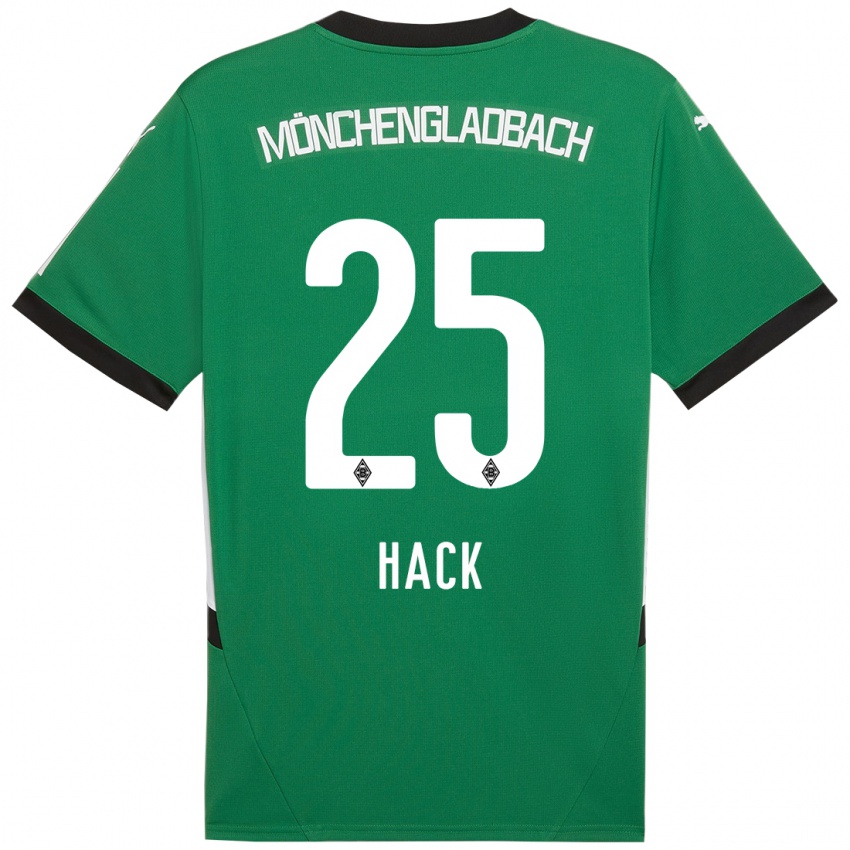 Niño Camiseta Robin Hack #25 Verde Blanco 2ª Equipación 2024/25 La Camisa México