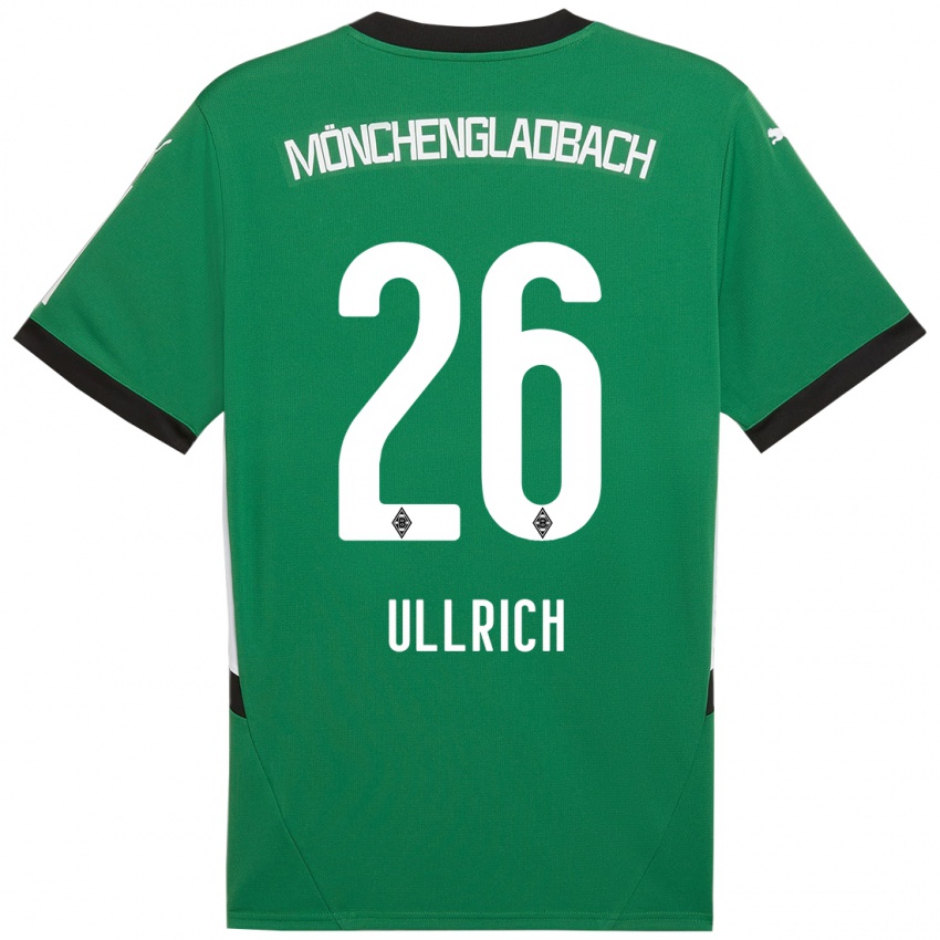 Niño Camiseta Lukas Ullrich #26 Verde Blanco 2ª Equipación 2024/25 La Camisa México